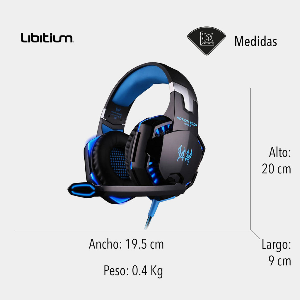 AUDIFONOS DIAEMA GAMER AZUL (SALDOS)