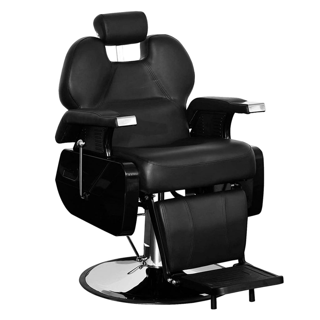 SILLA PARA BARBERÍA COLOR NEGRO