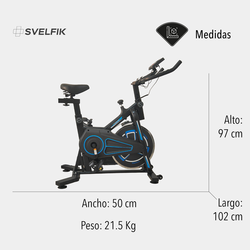 BICICLETA DE SPINNING 6 KG AZUL LITE