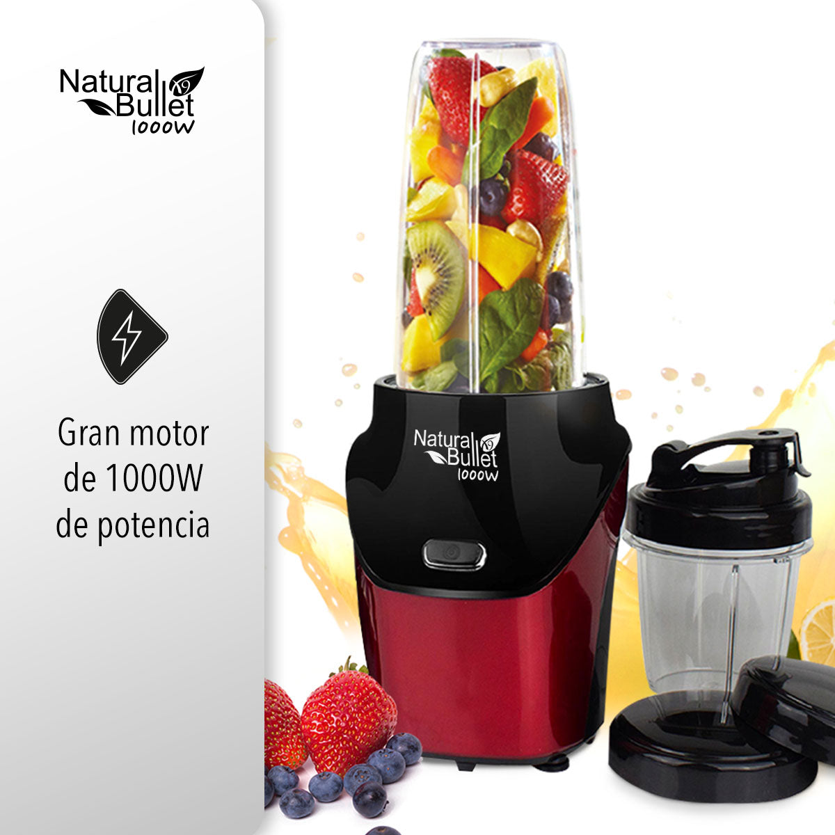 PROCESADOR DE ALIMENTOS NATURAL BULLET 1000W (SALDOS)