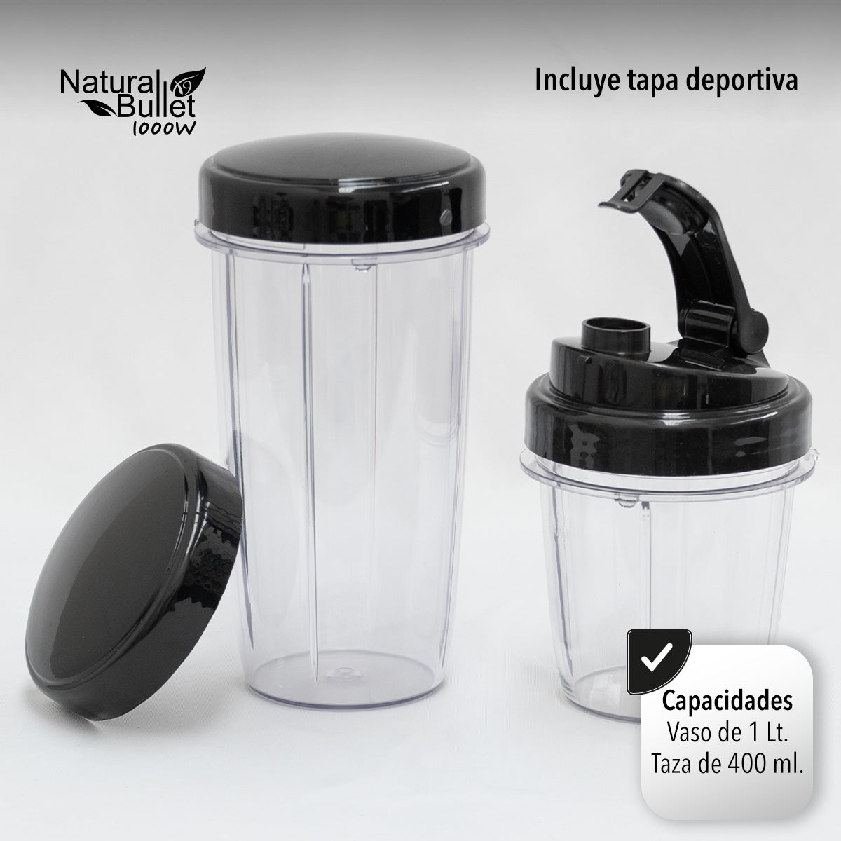 PROCESADOR DE ALIMENTOS NATURAL BULLET 1000W (SALDOS)