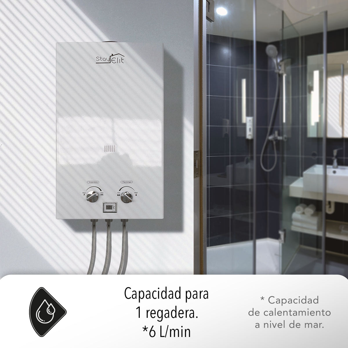 CALENTADOR DE AGUA 6L PARA 1 SERVICIO (SALDOS)