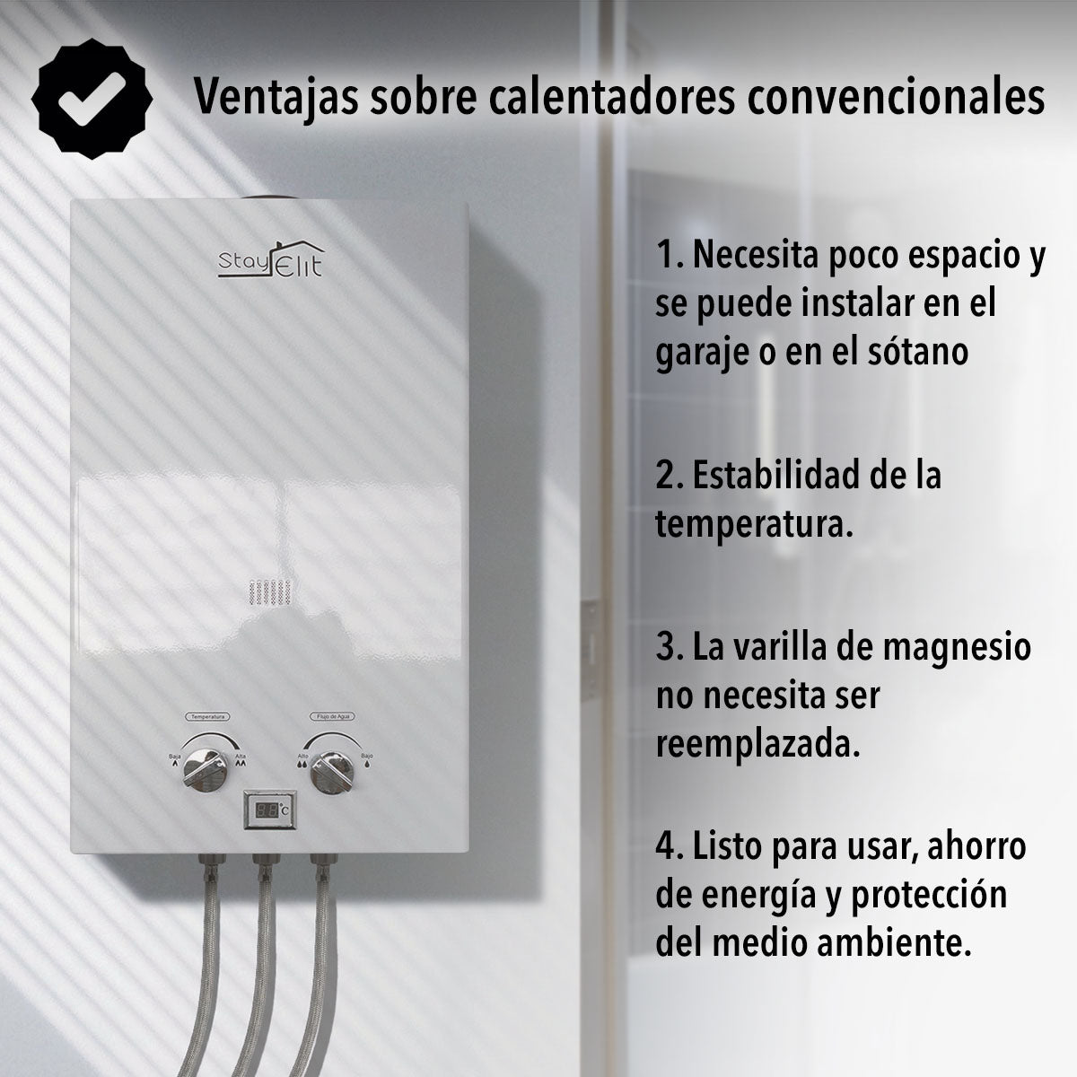 CALENTADOR DE AGUA 6L PARA 1 SERVICIO (SALDOS)