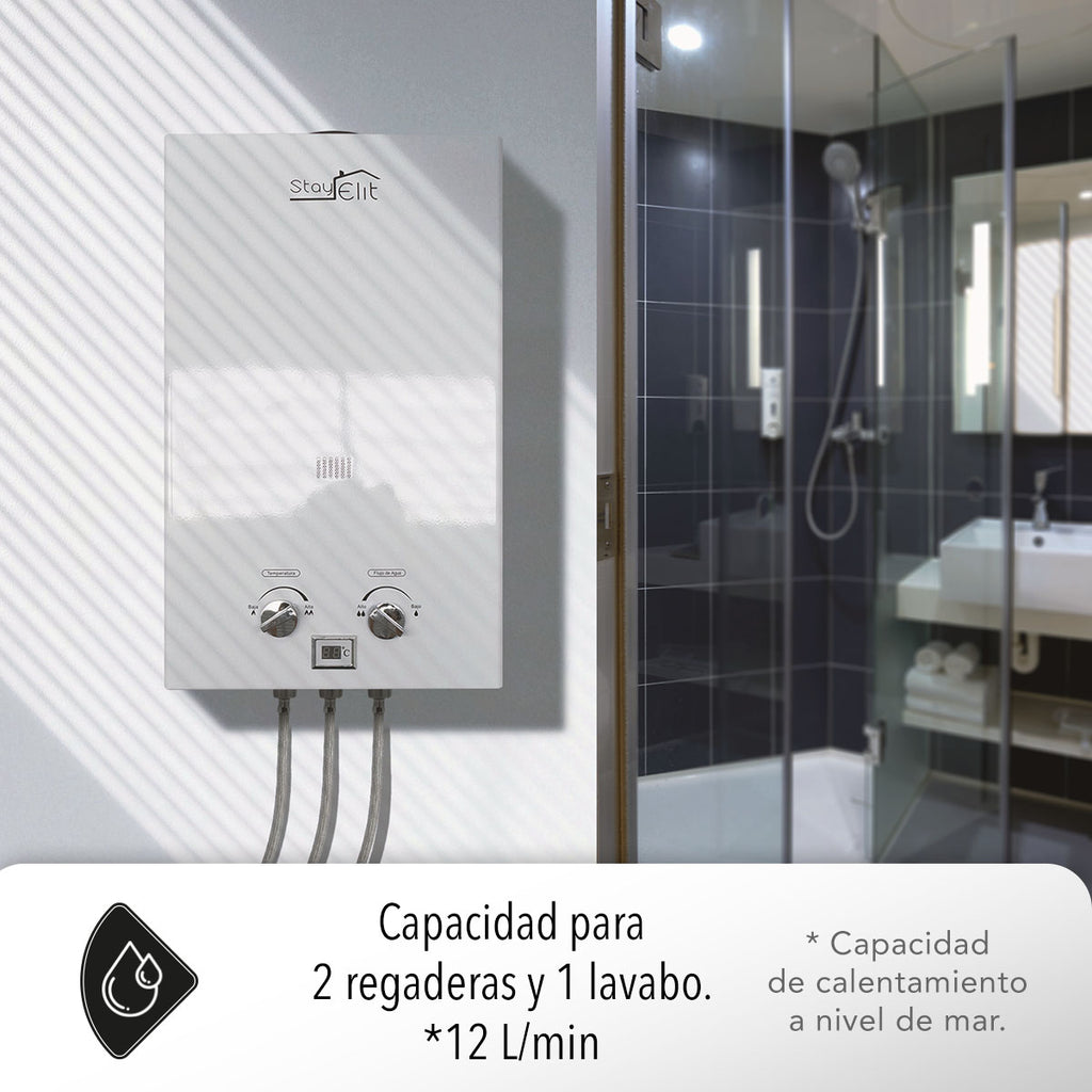 CALENTADOR DE AGUA 12L PARA 2.5 SERVICIOS (SALDOS)
