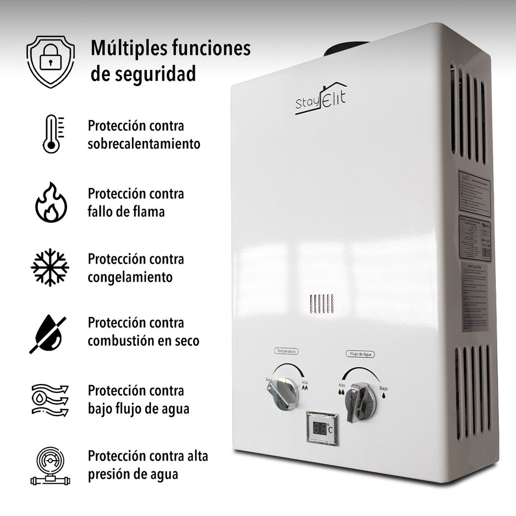 CALENTADOR DE AGUA 12L PARA 2.5 SERVICIOS (SALDOS)