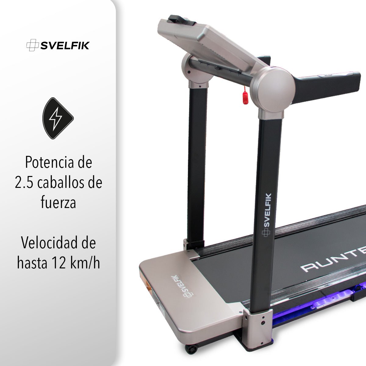 CAMINADORA ELÉCTRICA CON AMORTIGUACIÓN Y TABLERO DIGITAL (SALDOS)