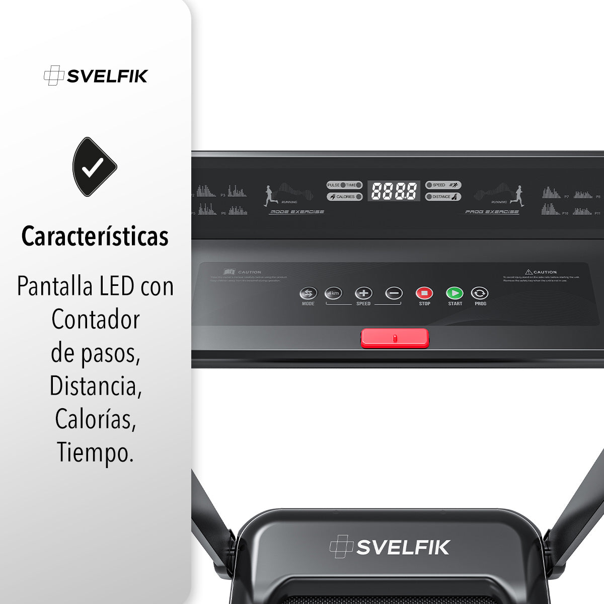 CAMINADORA ELÉCTRICA CON BOCINA BLUETOOTH COLOR ROJO (SALDOS)