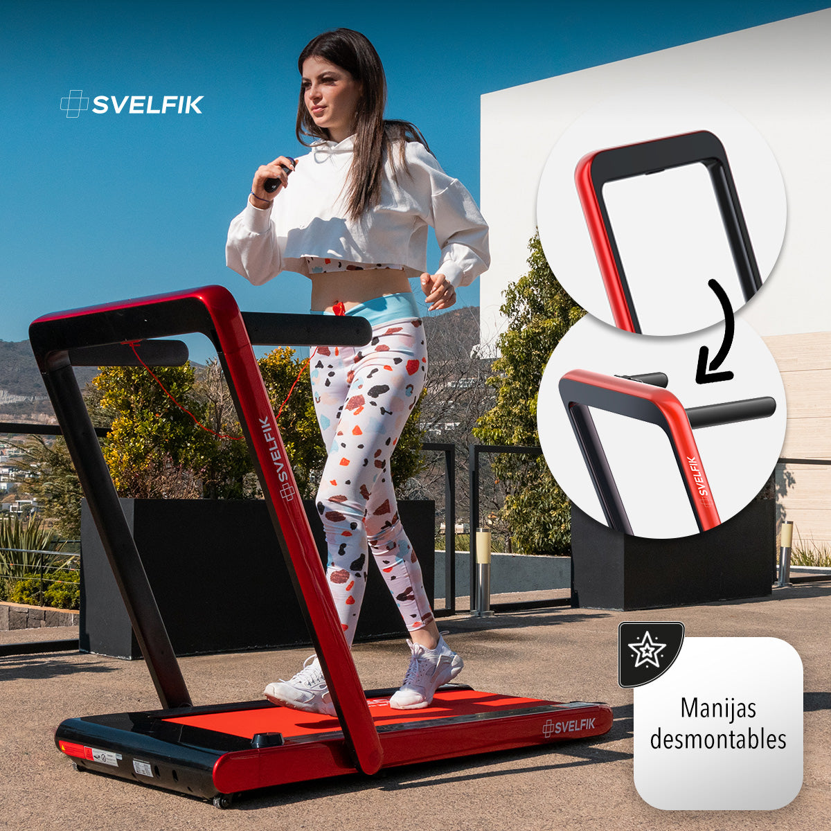 CAMINADORA ELÉCTRICA CON BOCINA BLUETOOTH (SALDOS)