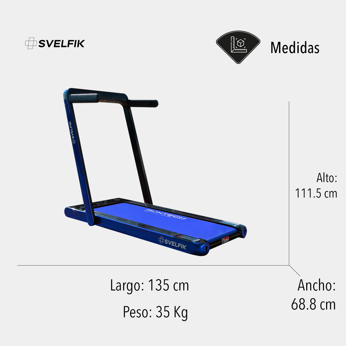 CAMINADORA ELÉCTRICA CON BOCINA BLUETOOTH COLOR AZUL (SALDOS)