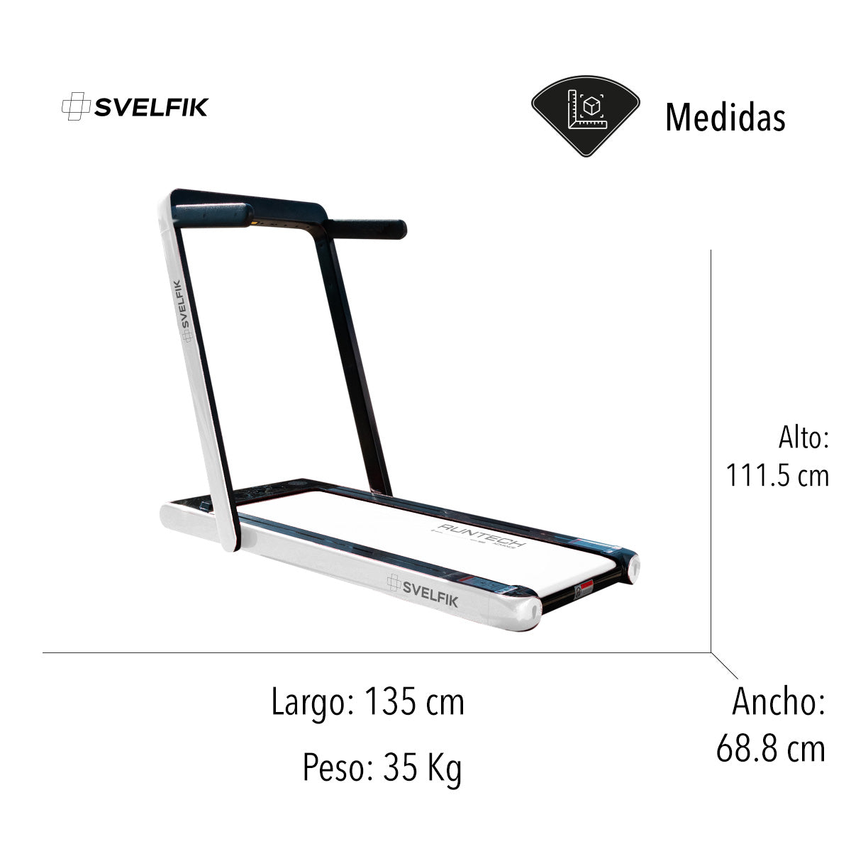 CAMINADORA ELÉCTRICA CON BOCINA BLUETOOTH COLOR BLANCO (SALDOS)