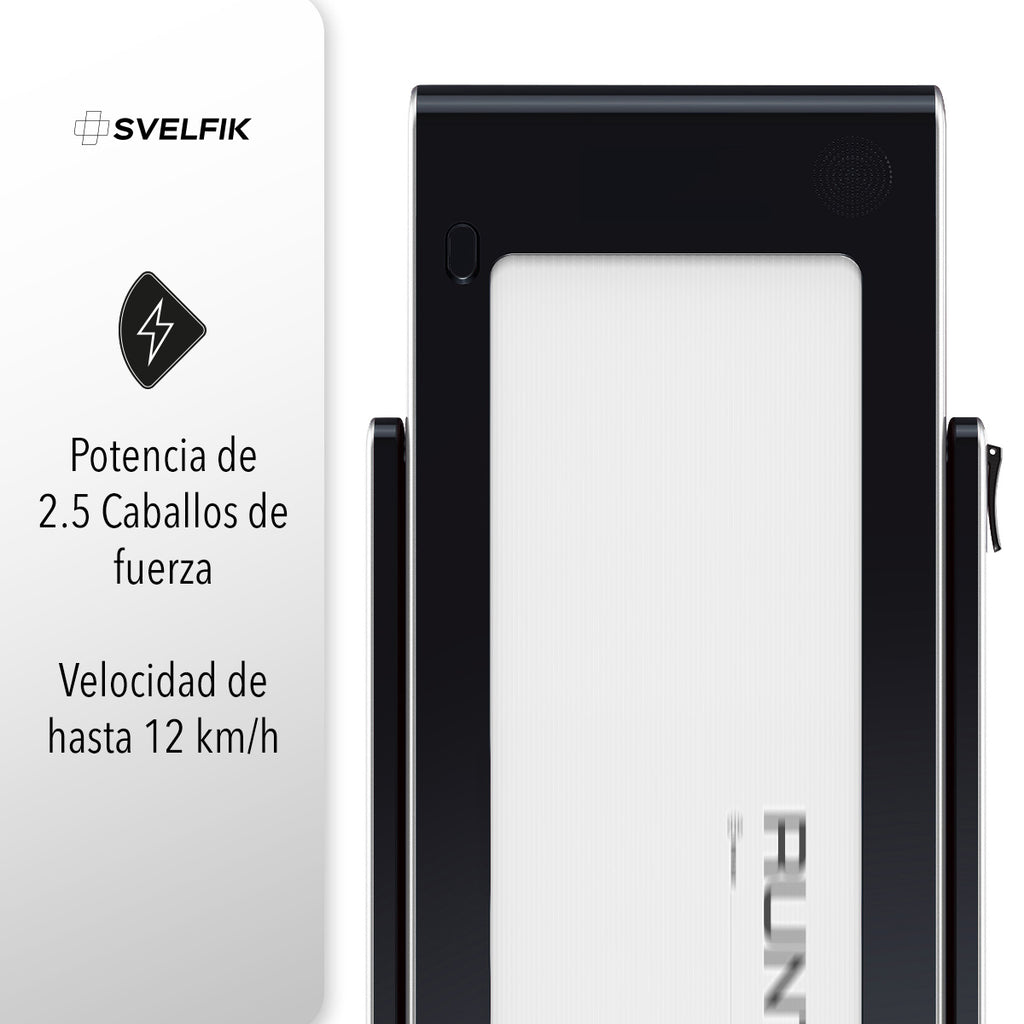 CAMINADORA ELÉCTRICA CON BOCINA BLUETOOTH COLOR BLANCO (SALDOS)