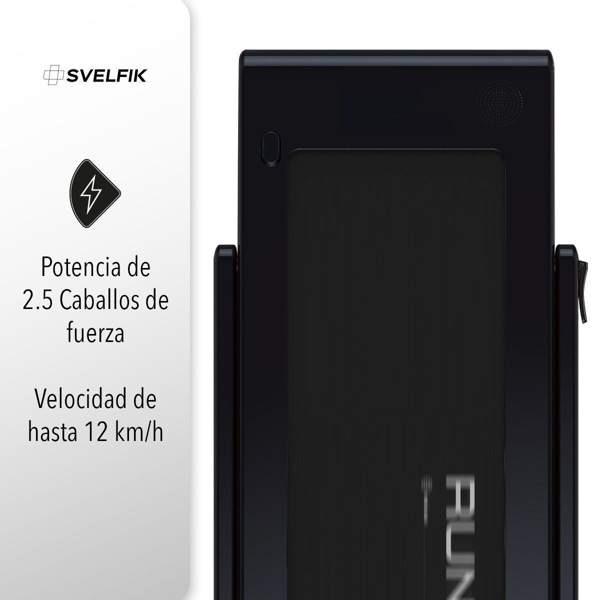 CAMINADORA ELÉCTRICA CON BOCINA BLUETOOTH COLOR NEGRO (SALDOS)