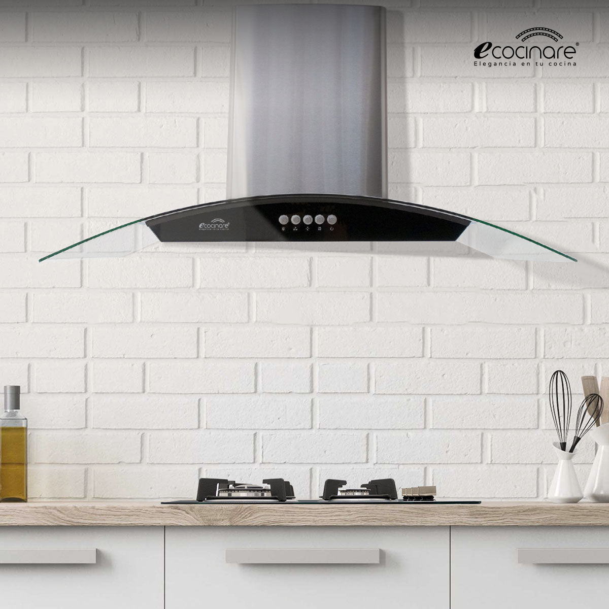 CAMPANA EXTRACTORA DE COCINA 90 CM DE BOTONES
