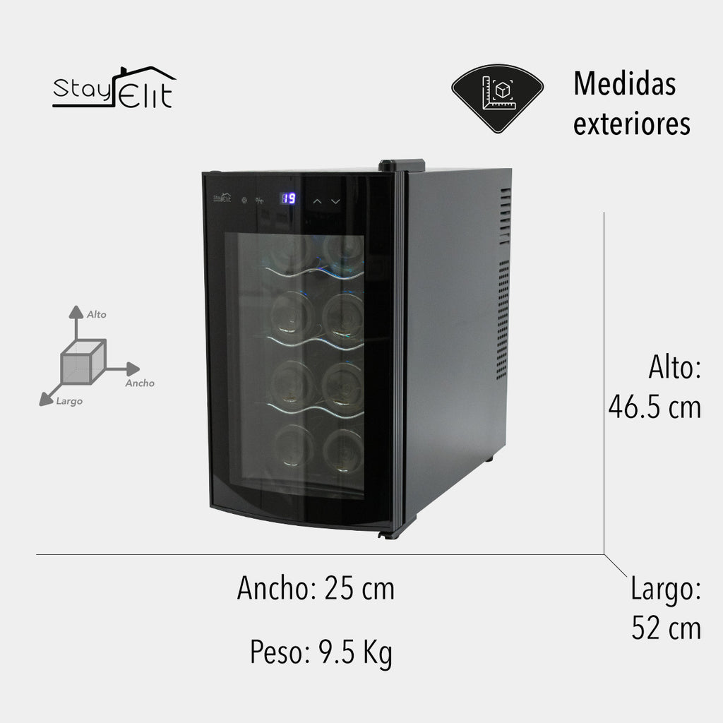 CAVA DE VINOS PARA 8 BOTELLAS
