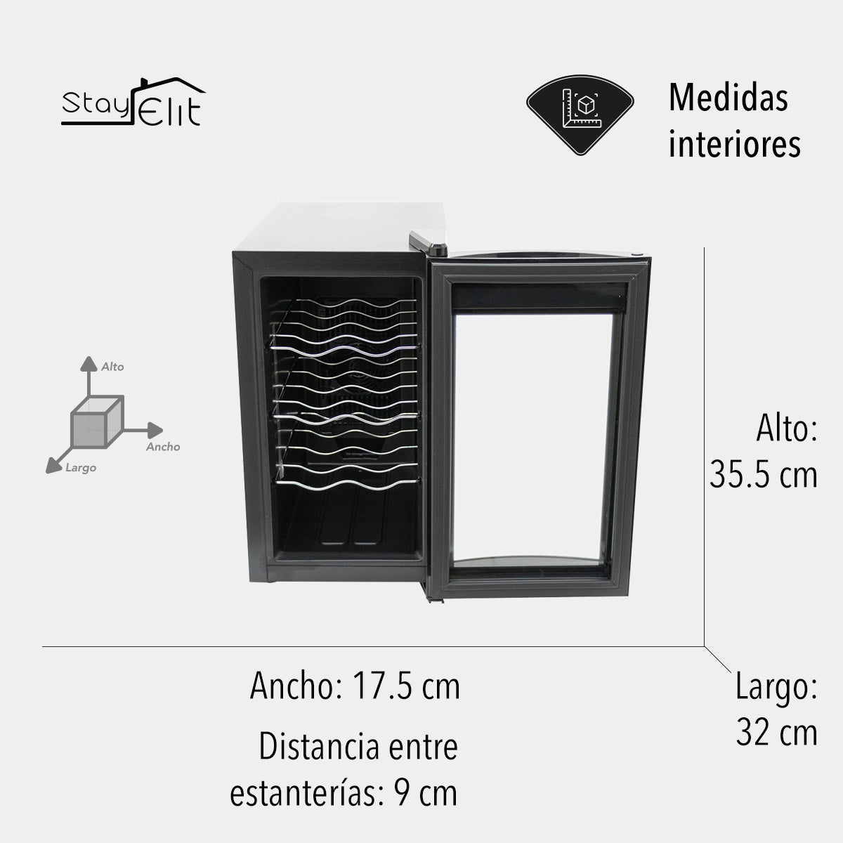 CAVA DE VINOS PARA 8 BOTELLAS (SALDOS)