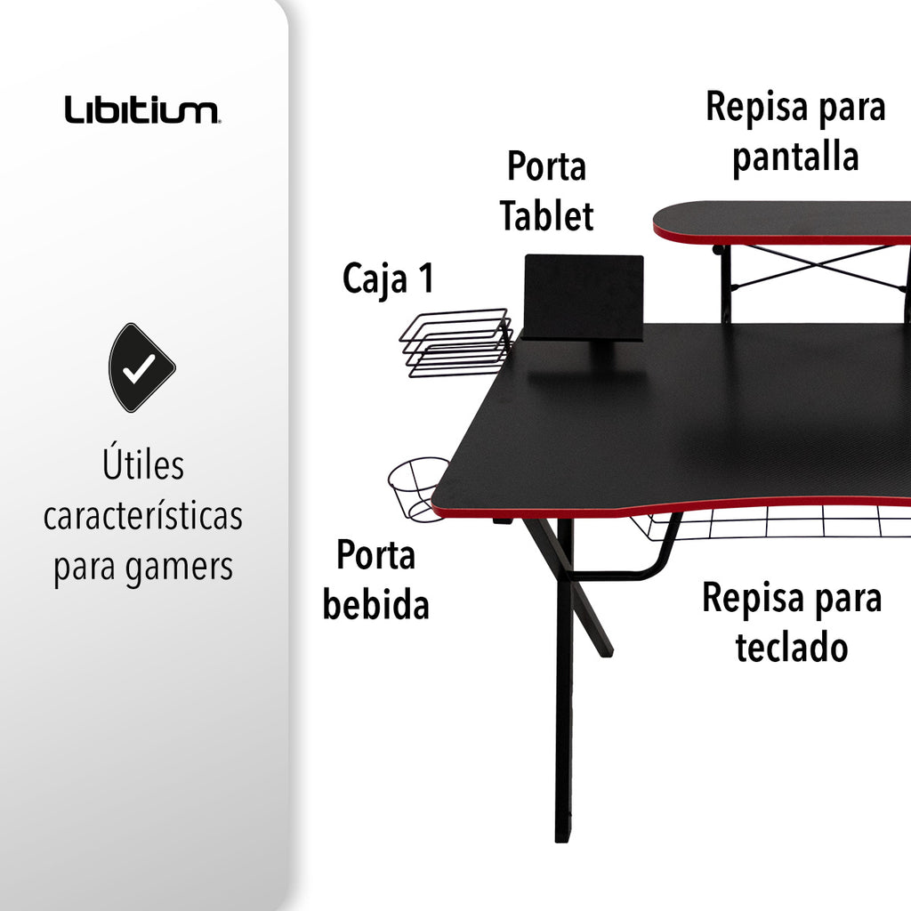 ESCRITORIO GAMER FIBRA DE CARBONO