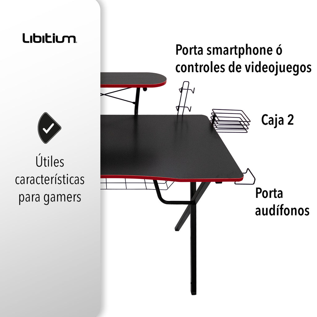 ESCRITORIO GAMER FIBRA DE CARBONO