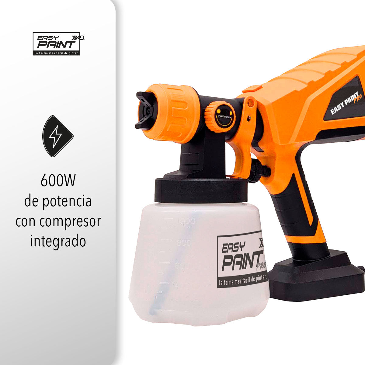 EASY PAINT-PRO PISTOLA PORTÁTIL PARA PINTAR DE 600W (SALDOS)