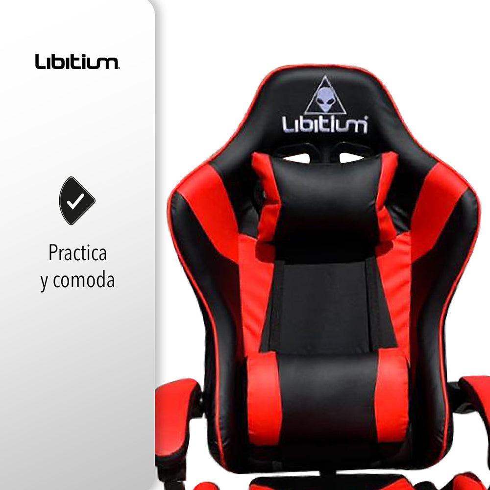 SILLA GAMER COLOR ROJO (SALDOS)