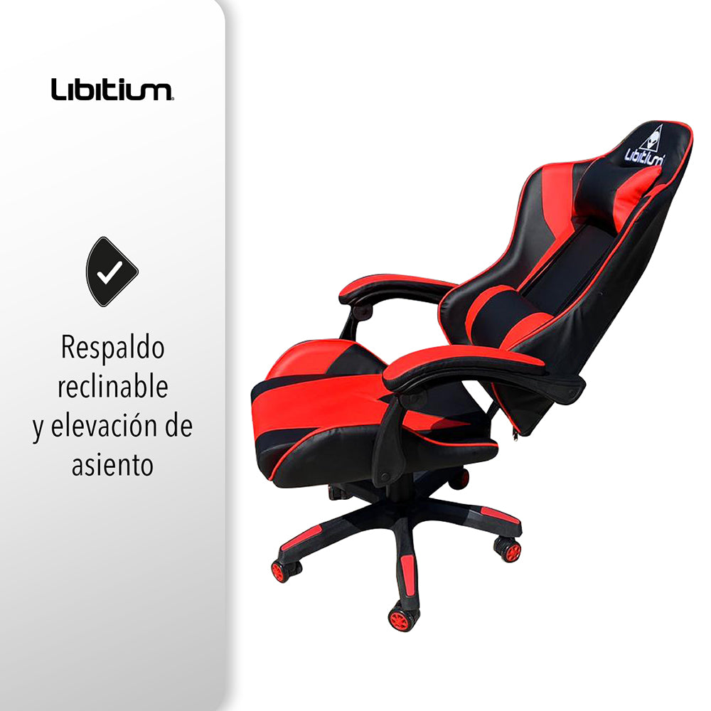 SILLA GAMER COLOR ROJO (SALDOS)