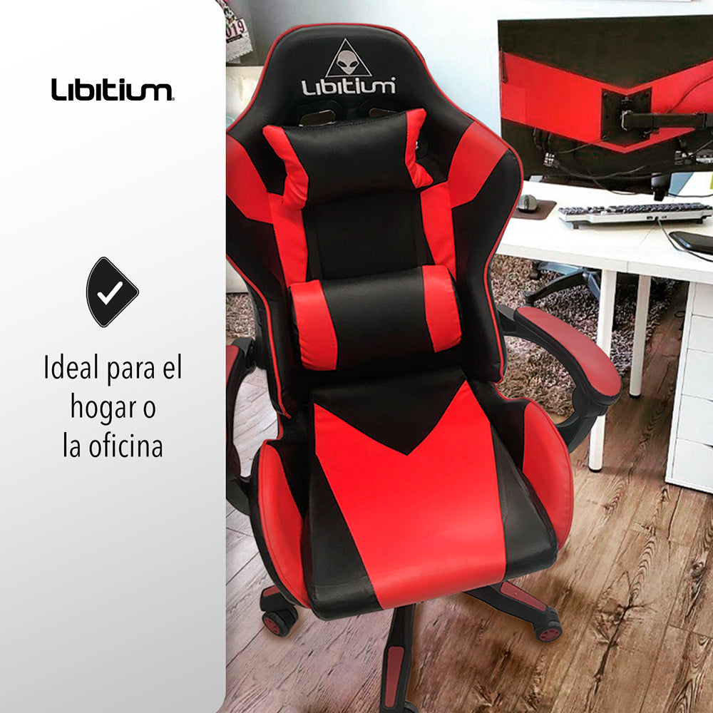 SILLA GAMER COLOR ROJO (SALDOS)