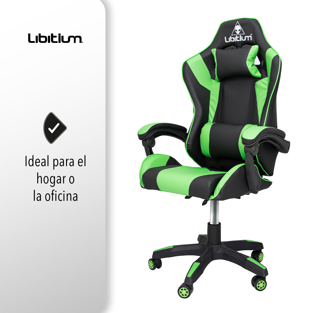 SILLA GAMER COLOR VERDE (SALDOS)