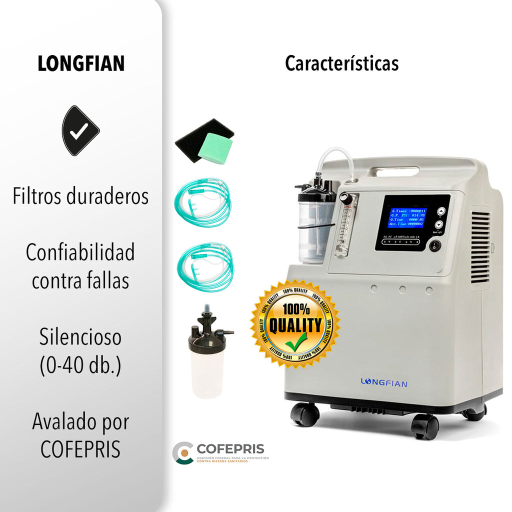 CONCENTRADOR DE OXÍGENO DE 5L (SALDOS)