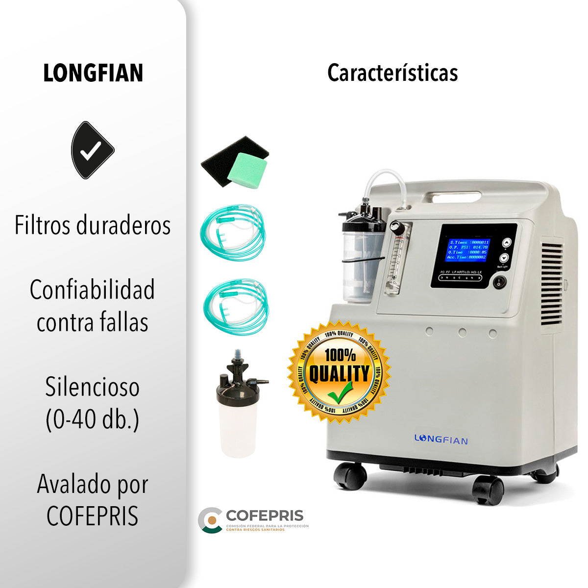 CONCENTRADOR DE OXÍGENO DE 5L (SALDOS)