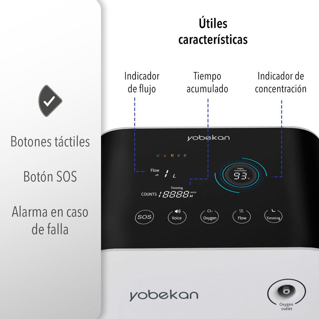 CONCENTRADOR DE OXÍGENO 7L