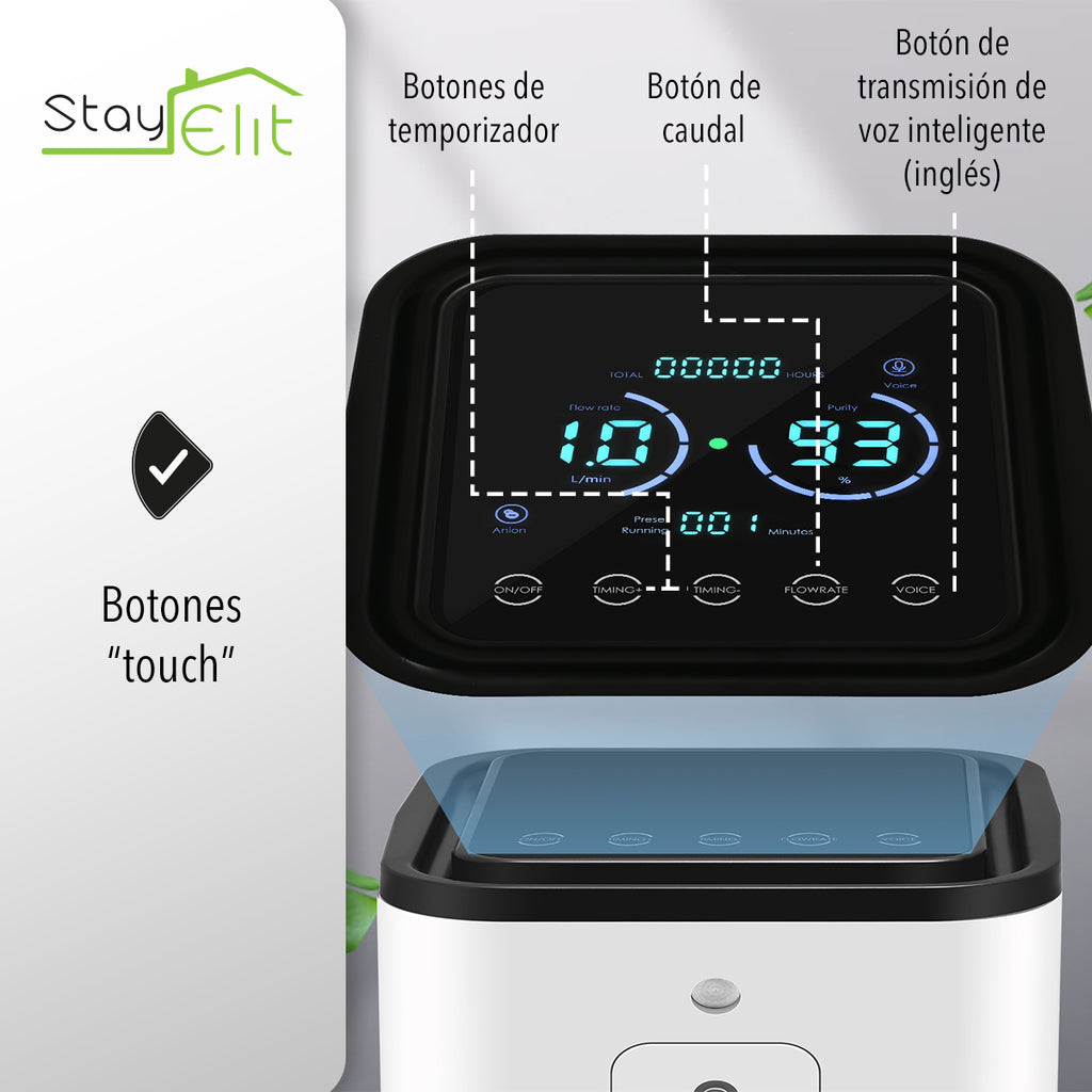 CONCENTRADOR DE OXIGENO 7L