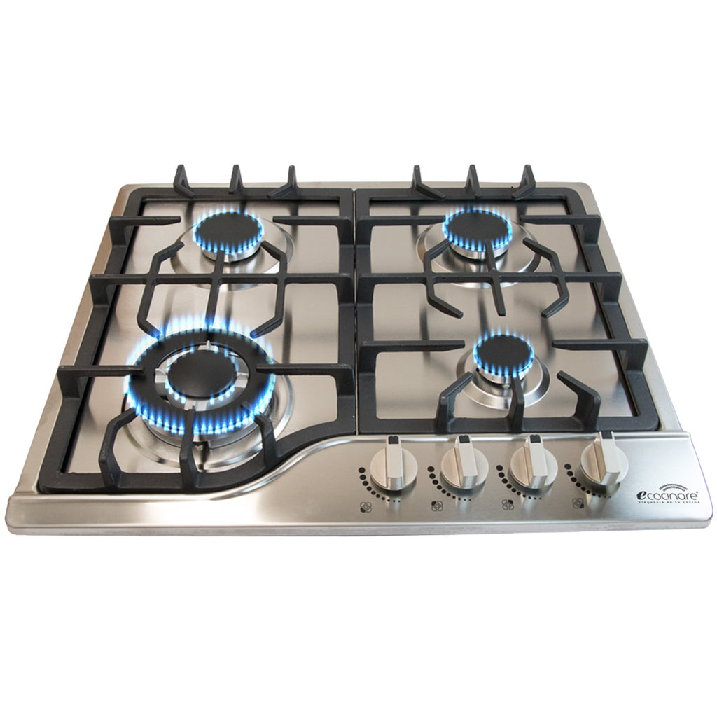 PARRILLA DE GAS EMPOTRABLE CON 4 QUEMADORES