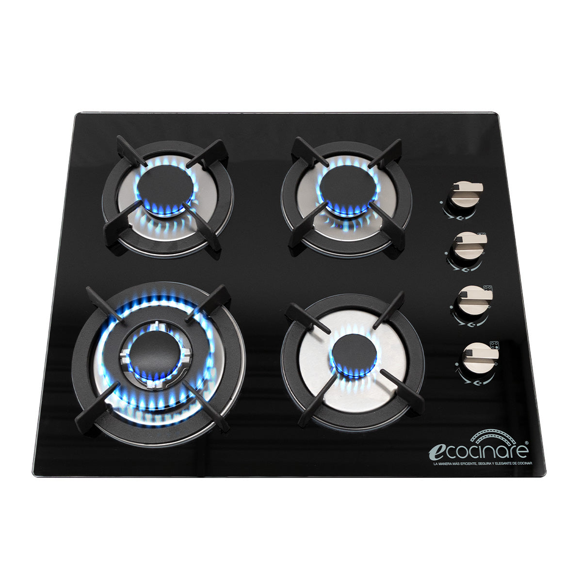 PARRILLA DE GAS DE CRISTAL EMPOTRABLE