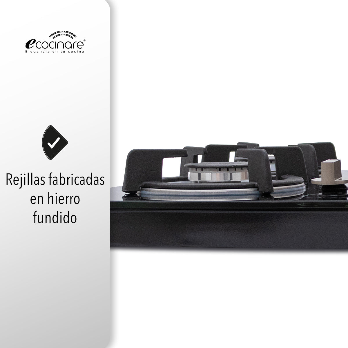 PARRILLA DE GAS EMPOTRABLE CON 5 QUEMADORES