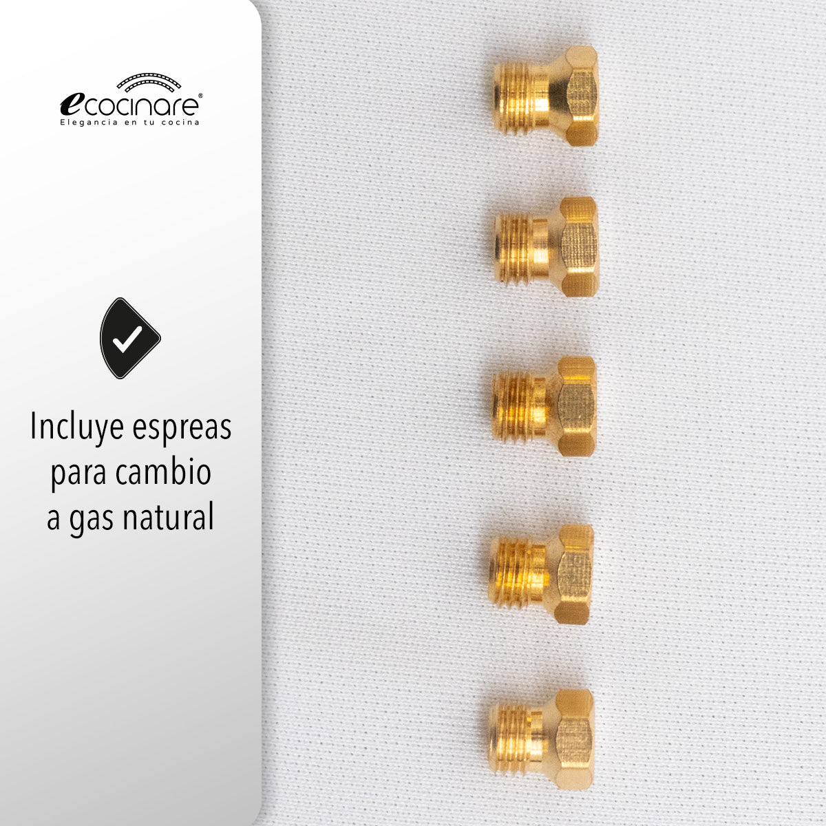 PARRILLA DE GAS EMPOTRABLE CON 5 QUEMADORES