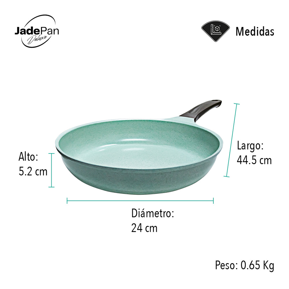 SARTÉN ANTIADHERENTE CON RECUBRIMIENTO JADE DE 24 CM