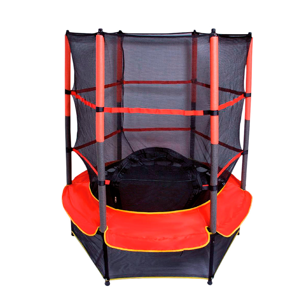 TRAMPOLÍN HEXAGONAL CON MALLA DE SEGURIDAD PARA NIÑOS (SALDOS)