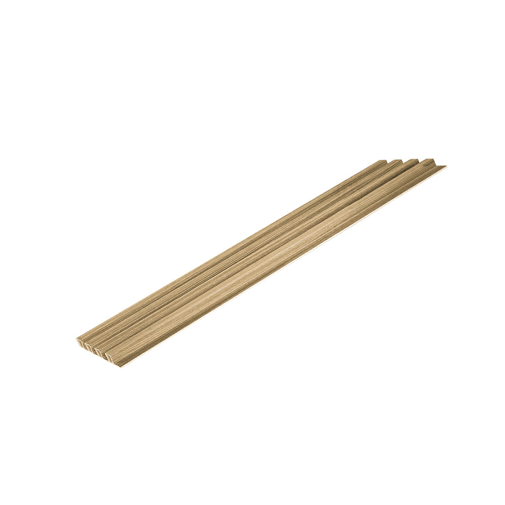 LAMBRIN DECORATIVO PREMIUM 3.4 M² 10 PZAS ESTILO MADERA COLOR CAFÉ CLARO