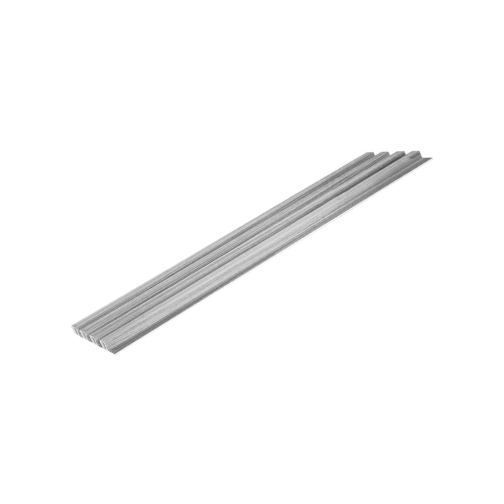 LAMBRIN DECORATIVO PREMIUM 3.4 M² 10 PZAS ESTILO MADERA COLOR GRIS