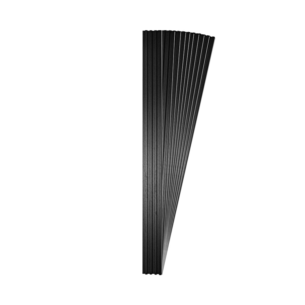 LAMBRÍN DECORATIVO PREMIUM 3.1 M² 10 PZAS ESTILO MADERA COLOR NEGRO