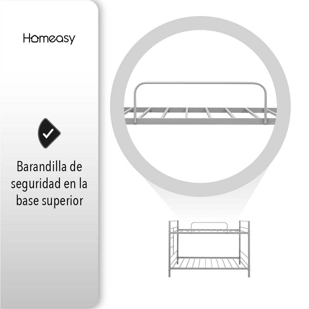 LITERA PARA COLCHONES INDIVIDUALINDIVIDUAL COLOR GRIS (SALDOS)