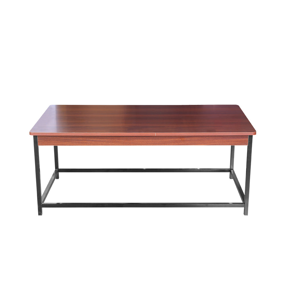 MESA DE CENTRO RECTANGULAR 1.10 M COLOR CAFÉ