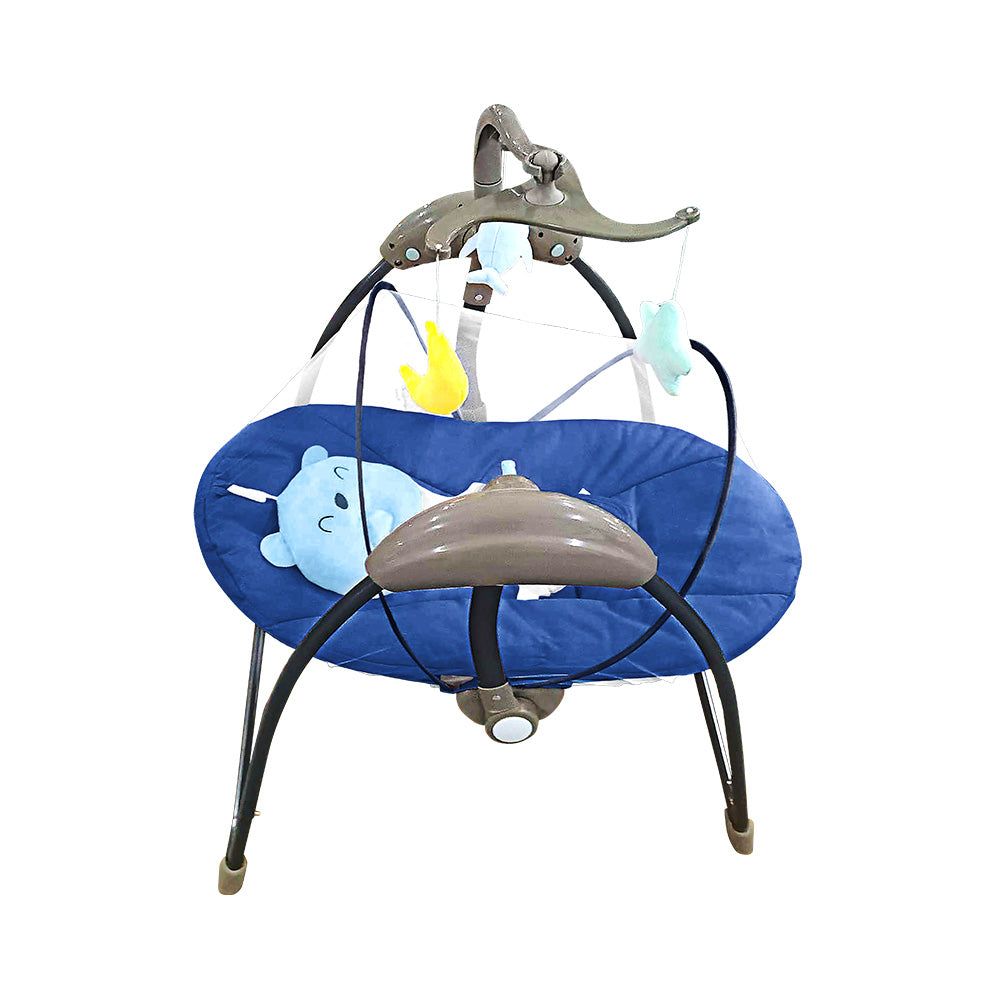 SILLA MECEDORA PARA BEBÉ TIPO COLUMPIO COLOR AZUL (SALDOS)