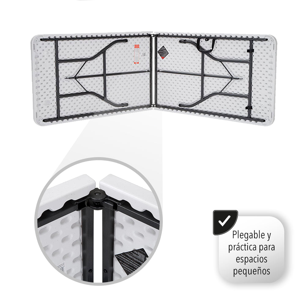 Mesa Plegable Tipo Portafolio de 1.80 M