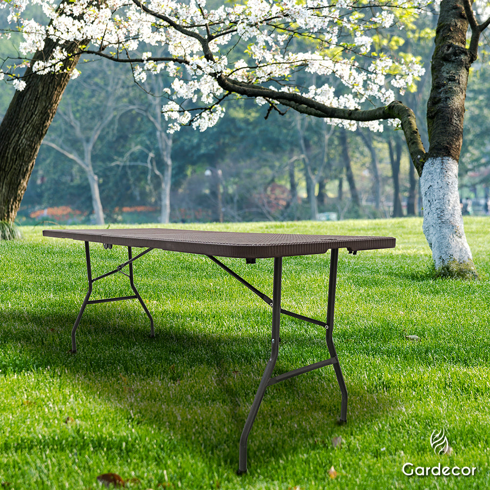 MESA PORTAFOLIO ESTILO MIMBRE 1.8M