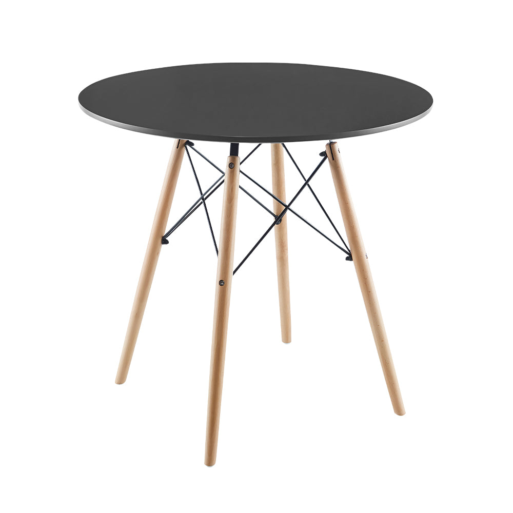 MESA TIPO EAMES 80 CM COLOR NEGRO