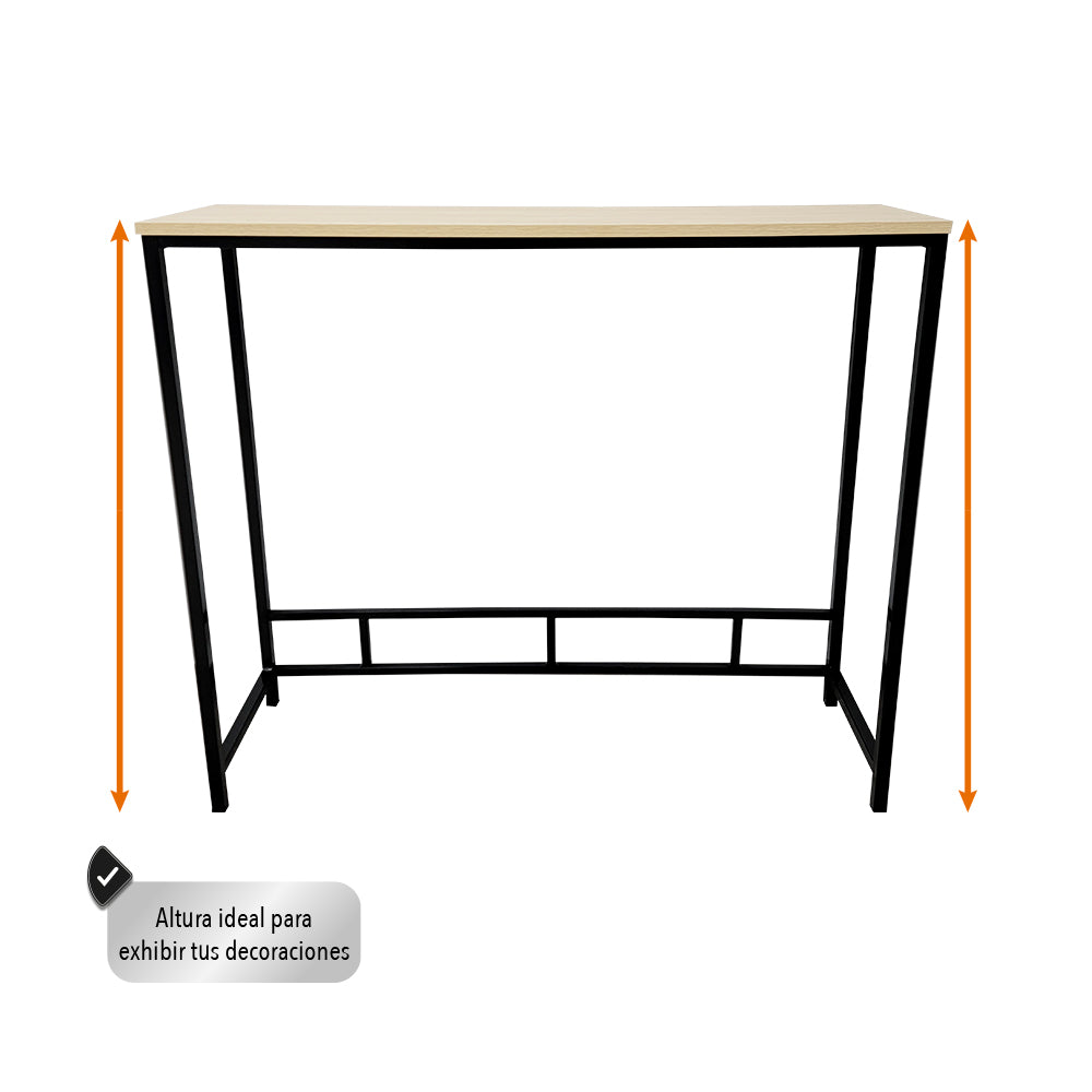MESA MINIMALISTA PARA PARED COLOR CAFÉ CLARO