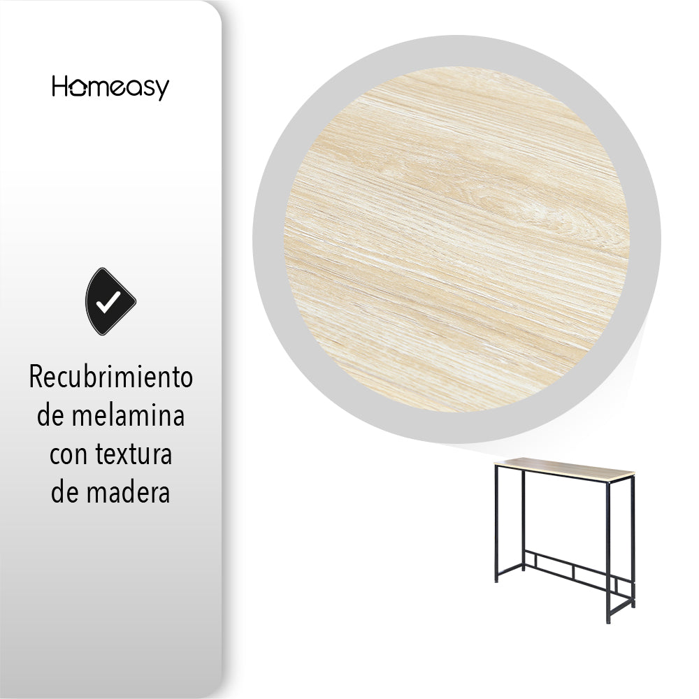 MESA MINIMALISTA PARA PARED COLOR CAFÉ CLARO