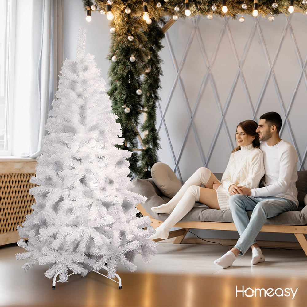 Árbol Artificial De Navidad Blanco 1.70 M