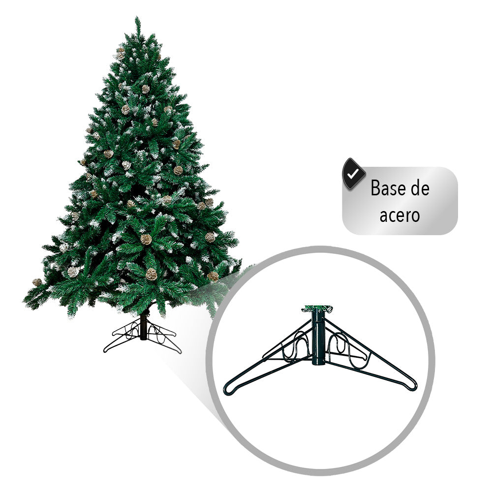 Árbol Artificial De Navidad Con Luces LED 2.10 M