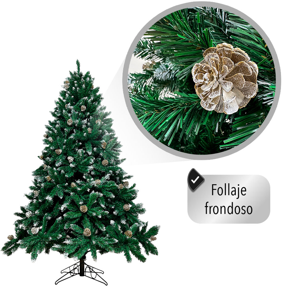 Árbol Artificial De Navidad Con Luces LED 2.10 M